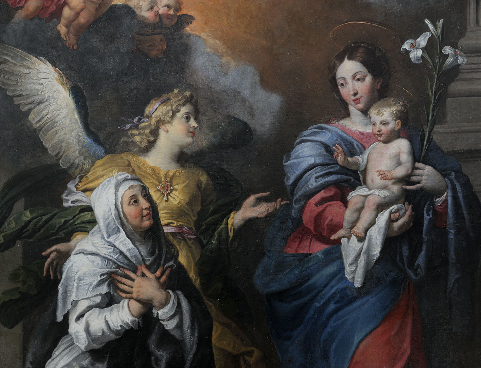 Het visioen van de Heilige Gertrudis door Gerard Seghers (detail)