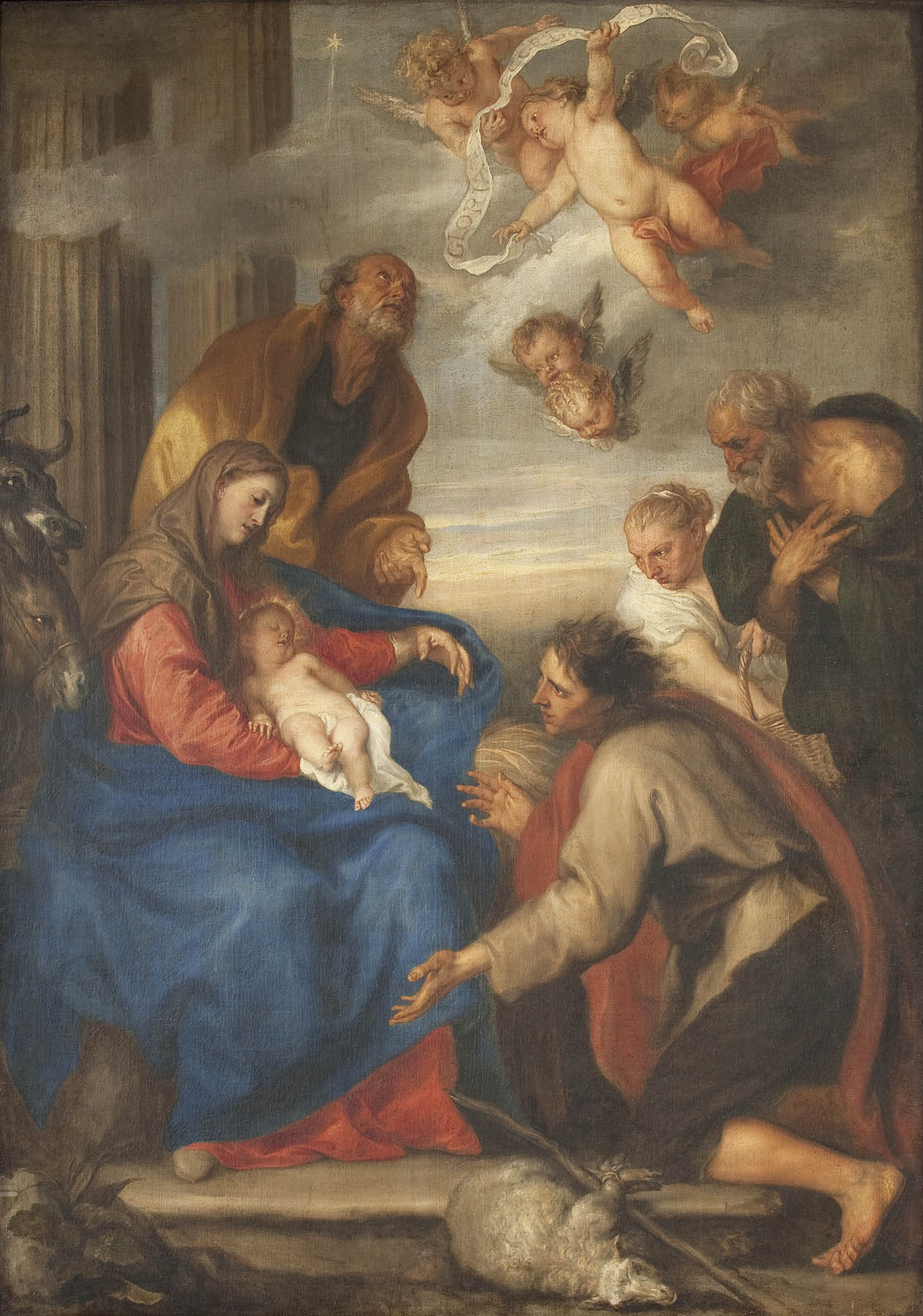 Anthony van Dyck - De aanbidding der herders