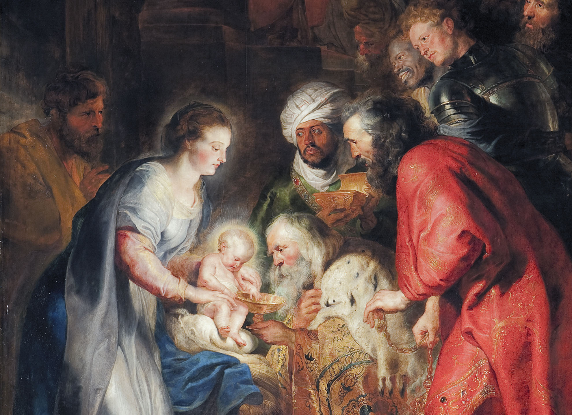 De aanbidding der wijzen, Pieter Paul Rubens (detail)