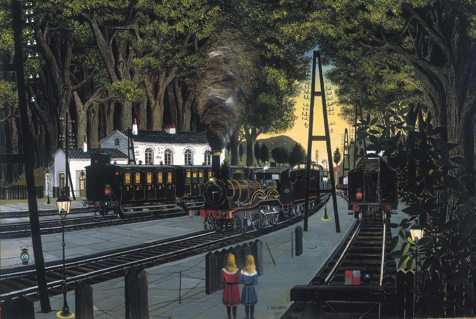 La gare forestière van Paul Delvaux