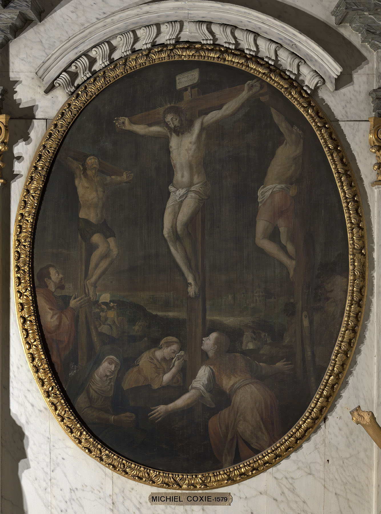 Triptiek van Christus aan het kruis, Michiel Coxcie